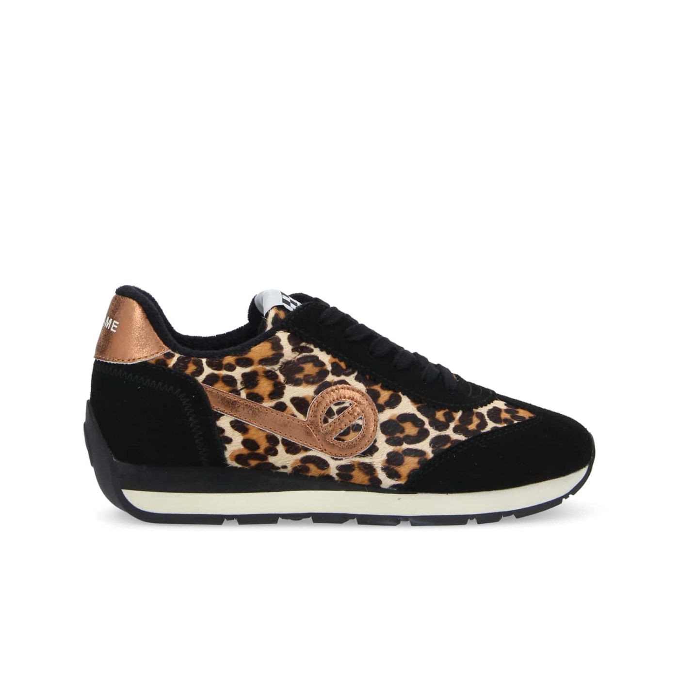 CITY RUN JOGGER W  -  LEO/SUEDE  - NERO/LEOPARDATO